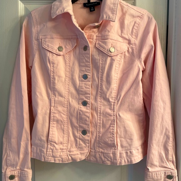 Charter Club Light Pink Jean Jacket for youth girls - Picture 1 of 5